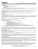 Preview for 3 page of Toshiba F45-AV410 - Qosmio - Core 2 Duo 1.66 GHz Specifications