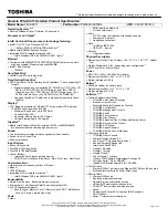 Toshiba F45-AV411 - Qosmio - Core 2 Duo 1.66 GHz Specifications preview