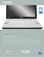 Toshiba F45-AV412 - Qosmio - Core 2 Duo 1.8 GHz Specification preview