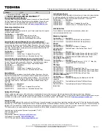 Preview for 2 page of Toshiba F45-AV423 - Qosmio - Core 2 Duo 1.66 GHz Specification