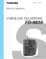 Preview for 2 page of Toshiba FD-9839 Service Manual
