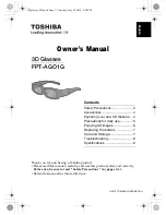 Preview for 1 page of Toshiba FPT-AGO1G Owner'S Manual