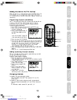 Preview for 13 page of Toshiba FSTPURE COLORSTREAM 14AF46 Owner'S Manual