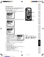 Preview for 21 page of Toshiba FSTPURE COLORSTREAM 14AF46 Owner'S Manual