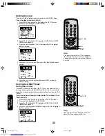 Предварительный просмотр 22 страницы Toshiba FSTPURE COLORSTREAM 14AF46 Owner'S Manual