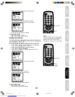 Предварительный просмотр 23 страницы Toshiba FSTPURE COLORSTREAM 14AF46 Owner'S Manual