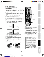 Предварительный просмотр 25 страницы Toshiba FSTPURE COLORSTREAM 14AF46 Owner'S Manual