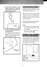 Предварительный просмотр 13 страницы Toshiba FT-3806 Owner'S Manual