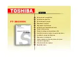 Preview for 1 page of Toshiba FT-3808BK Service Manual