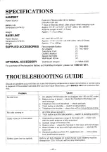 Preview for 21 page of Toshiba FT-6202 Owner'S Manual