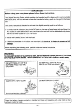 Preview for 5 page of Toshiba FT-6303 Owner'S Manual