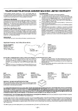 Preview for 27 page of Toshiba FT-6503 Owner'S Manual