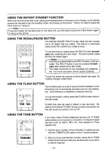 Preview for 14 page of Toshiba FT-6603 Owner'S Manual