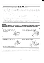 Preview for 5 page of Toshiba FT-7515 Owner'S Manual