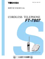 Toshiba FT-7807 Service Manual предпросмотр