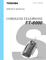 Preview for 1 page of Toshiba FT 8000 Service Manual