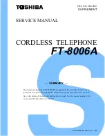 Toshiba FT-8006A BK Service Manual preview