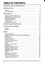 Preview for 4 page of Toshiba FT-8258 Owner'S Manual