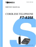 Toshiba FT-8258 Service Manual preview