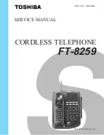 Preview for 1 page of Toshiba FT-8259 Service Manual