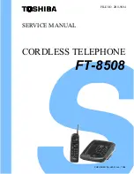 Toshiba FT-8508 Service Manual preview