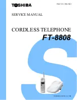 Toshiba FT-8808 Service Manual предпросмотр