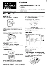 Предварительный просмотр 73 страницы Toshiba FT-8958 Owner'S Manual