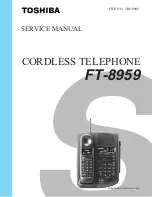 Toshiba FT-8959 Service Manual preview