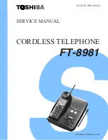 Preview for 1 page of Toshiba FT-8981 Service Manual