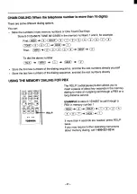 Preview for 21 page of Toshiba FT-9005 Owner'S Manual