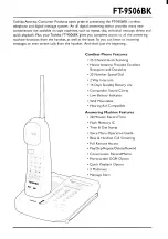 Предварительный просмотр 2 страницы Toshiba FT-9305 User Manual