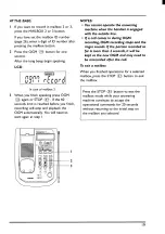 Предварительный просмотр 21 страницы Toshiba FT-9305 User Manual