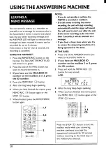 Предварительный просмотр 30 страницы Toshiba FT-9305 User Manual