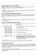 Preview for 15 page of Toshiba FT6002 User Manual