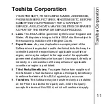 Предварительный просмотр 12 страницы Toshiba G450 User Manual