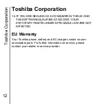 Предварительный просмотр 13 страницы Toshiba G450 User Manual