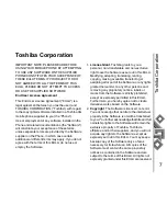 Предварительный просмотр 8 страницы Toshiba G500 User Manual