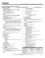 Preview for 1 page of Toshiba G55-Q801 Specifications