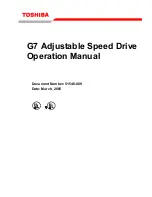 Preview for 1 page of Toshiba G7 Operation Manual