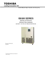 Toshiba G8000 Series Installation And Operation Manual preview