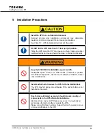 Preview for 19 page of Toshiba G8000 Series Installation And Operation Manual