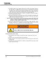 Preview for 22 page of Toshiba G8000 Series Installation And Operation Manual