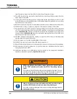 Preview for 34 page of Toshiba G8000 Series Installation And Operation Manual