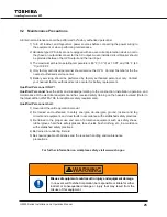 Preview for 35 page of Toshiba G8000 Series Installation And Operation Manual