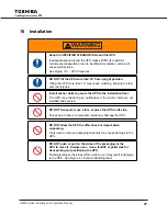 Preview for 37 page of Toshiba G8000 Series Installation And Operation Manual