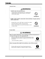 Preview for 8 page of Toshiba G8000 Series Installation Manual