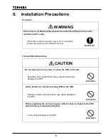 Preview for 9 page of Toshiba G8000 Series Installation Manual