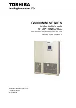 Toshiba G8000MM Series Installation And Operation Manual preview