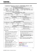 Preview for 85 page of Toshiba G8000MM Series Installation And Operation Manual