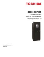 Предварительный просмотр 1 страницы Toshiba G9000 SERIES Installation Manual